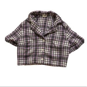 brandy melville button up crop top